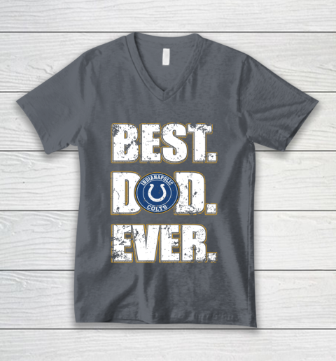 NFL Indianapolis Colts Football Best Dad Ever Family Shirt V-Neck T-Shirt 4