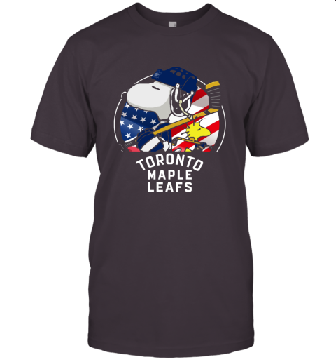 Toronto Mapples Leafs Ice Hockey Snoopy And Woodstock NHL Unisex Jersey Tee