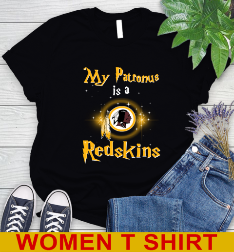 NFL Football Harry Potter My Patronus Is A Washington Redskins Women's T-Shirt