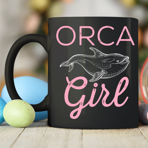 Funny Orca Lover Graphic for Women Girls Kids Whale Ceramic Mug 11oz 5