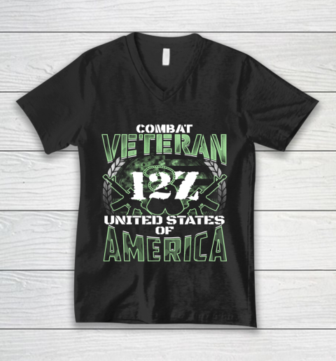 Veteran Shirt 12Z MOS United States Combat Veteran V-Neck T-Shirt