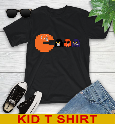 Cleveland Browns NFL Football Pac Man Champion Youth T-Shirt 2