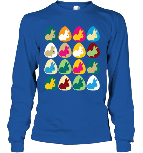 yoqw easter rabbit inside easter egg color combination youth long sleeve 50 front royal