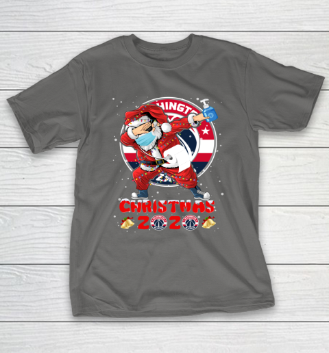 Washington Wizards Funny Santa Claus Dabbing Christmas 2020 NBA T-Shirt 8