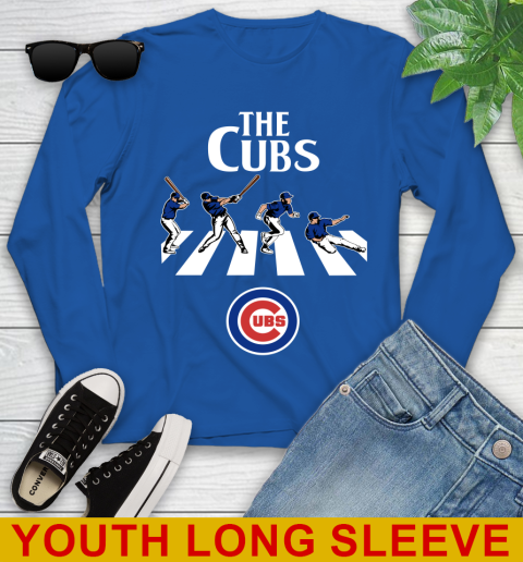 MLB Baseball Chicago Cubs The Beatles Rock Band Shirt Youth Long Sleeve 10