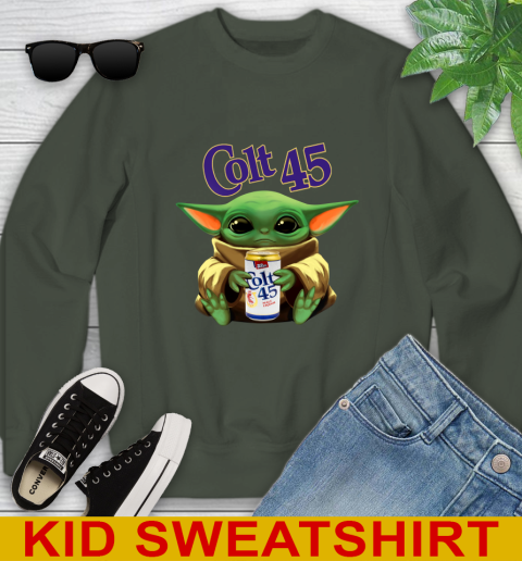 Star Wars Baby Yoda Hugs Colt 45 Beer Shirt 121