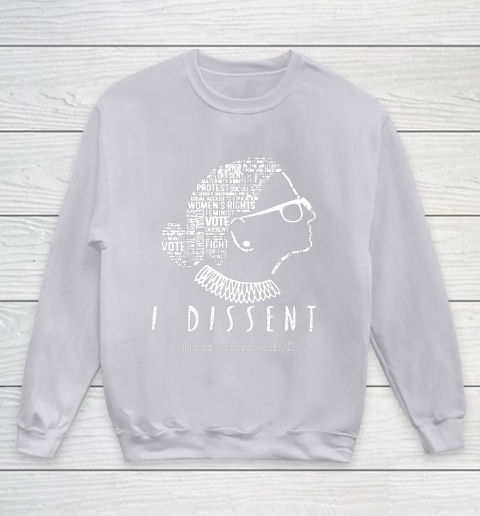 Notorious RBG Ruth Bader Ginsburg I Dissent Youth Sweatshirt 3