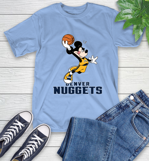 NBA Basketball Denver Nuggets Cheerful Mickey Mouse Shirt T-Shirt 12