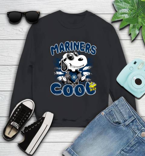 MLB Baseball Seattle Mariners Cool Snoopy Shirt Sweatshirt