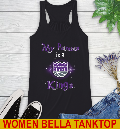 NBA Basketball Harry Potter My Patronus Is A Sacramento Kings Racerback Tank