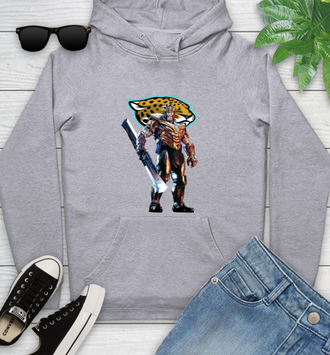 NFL Thanos Gauntlet Avengers Endgame Football Jacksonville Jaguars Youth Hoodie 6
