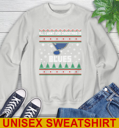 St.Louis Blues NHL Hockey All I Want For Christmas Is My Team Sports 29
