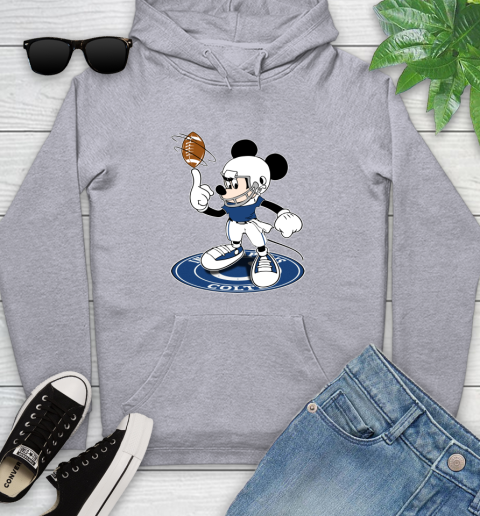 NFL Football Indianapolis Colts Cheerful Mickey Disney Shirt Youth Hoodie 6