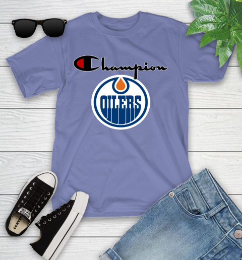 NHL Hockey Edmonton Oilers Champion Shirt Youth T-Shirt 12