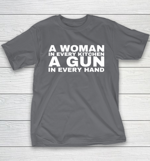 A Woman In Every Kitchen A Gun In Every Hand Shirt Sean Strickland Youth T-Shirt 5