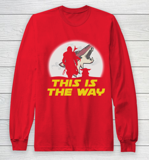 Arizona Coyotes NHL Ice Hockey Star Wars Yoda And Mandalorian This Is The Way Long Sleeve T-Shirt 7