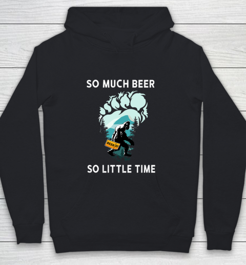 Beer Lover Funny Shirt Bigfoot Drink Beer Funny Sasquatch Believe Youth Hoodie