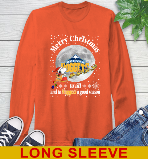Denver Nuggets Merry Christmas To All And To Nuggets A Good Season NBA Basketball Sports Long Sleeve T-Shirt 4