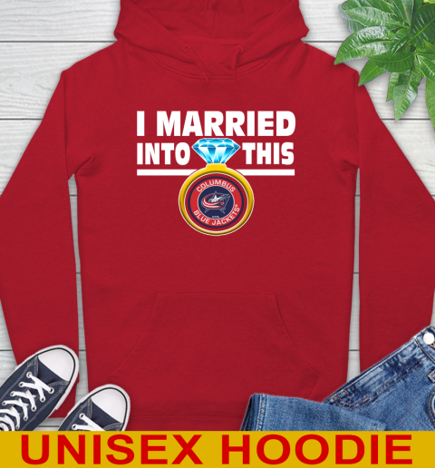 Columbus Blue Jackets NHL Hockey I Married Into This My Team Sports Hoodie 10