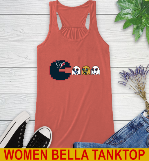 Houston Texans NFL Football Pac Man Champion Racerback Tank 4