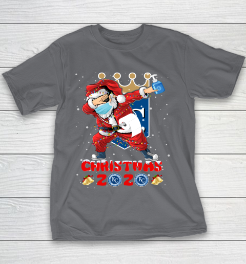 Kansas City Royals Funny Santa Claus Dabbing Christmas 2020 MLB Youth T-Shirt 5