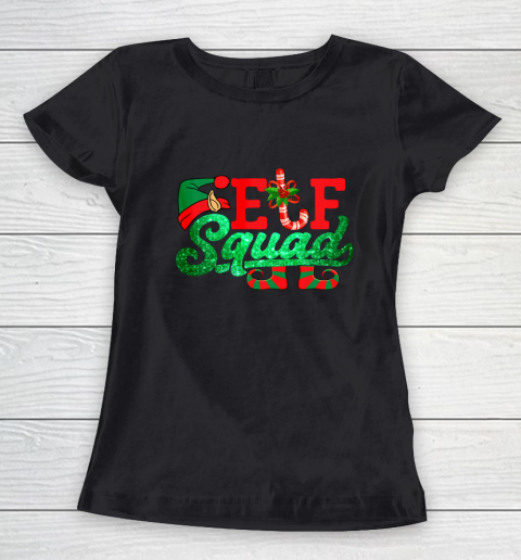 Funny Gift Family Matching Christmas Holiday Group Elf Squad Women's T-Shirt