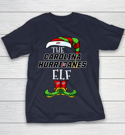 Carolina Hurricanes Christmas ELF Funny NHL Youth T-Shirt 2