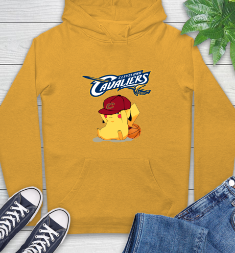 NBA Pikachu Basketball Sports Cleveland Cavaliers Hoodie 3