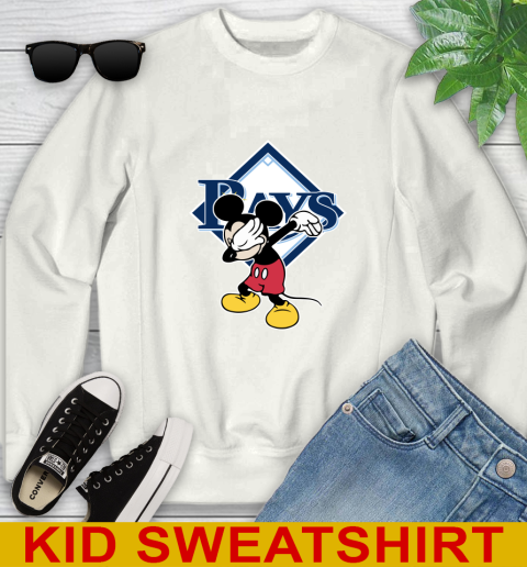 Tampa Bay Rays MLB Baseball Dabbing Mickey Disney Sports Youth Sweatshirt