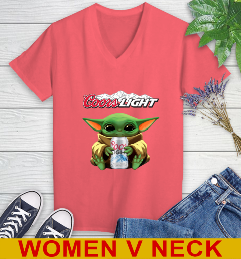 Star Wars Baby Yoda Hugs Coors Beer Shirt 83