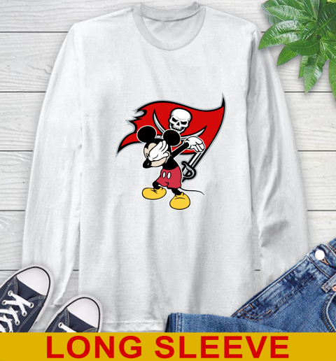 Tampa Bay Buccaneers NFL Football Dabbing Mickey Disney Sports Long Sleeve T-Shirt