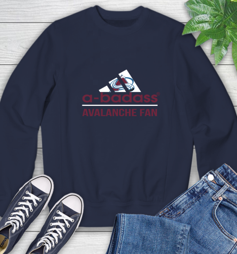 NHL A Badass Colorado Avalanche Fan Adidas Hockey Sports Sweatshirt 2