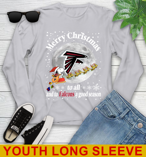 Atlanta Falcons Merry Christmas To All And ToF alcons A Good Season NFL Football Sports Youth Long Sleeve 5