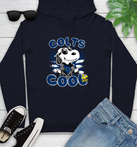 NFL Football Indianapolis Colts Cool Snoopy Shirt Youth Hoodie - Image 4
