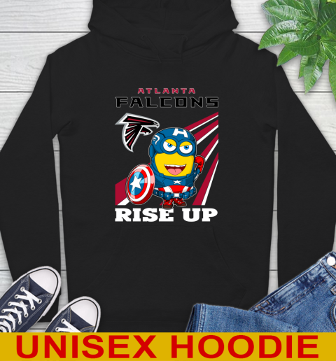 NFL Football Atlanta Falcons Captain America Marvel Avengers Minion Shirt Hoodie