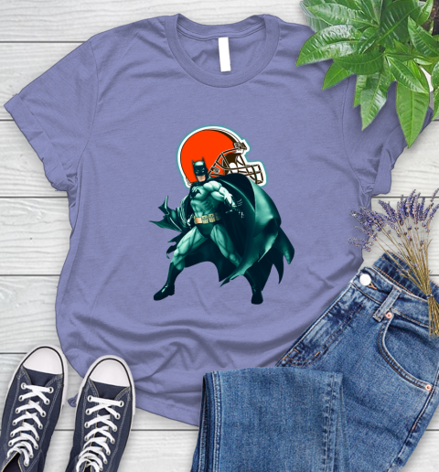 NFL Batman Football Sports Cleveland Browns Women's T-Shirt 11
