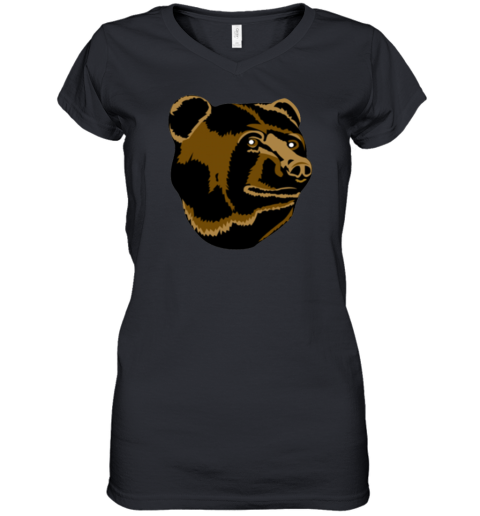 Boston Bruins Primary Logo 2.0 Fleece Women's V-Neck T-Shirt