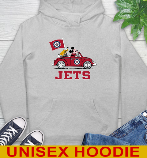 NHL Hockey Winnipeg Jets Pluto Mickey Driving Disney Shirt Hoodie 6