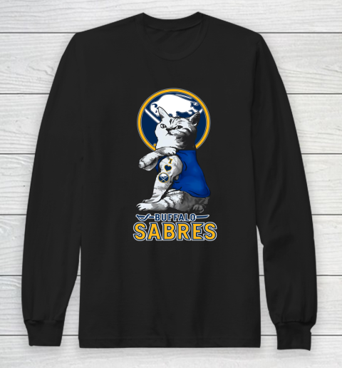 NHL My Cat Loves Buffalo Sabres Hockey Long Sleeve T-Shirt