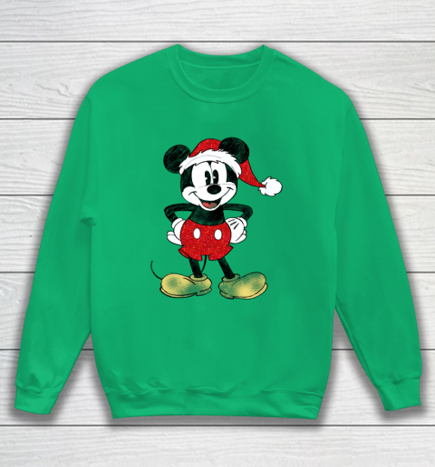 Green mickey hotsell mouse sweatshirt