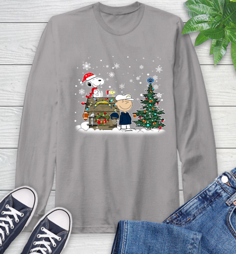 NFL Los Angeles Chargers Snoopy Charlie Brown Christmas Football Super Bowl Sports Long Sleeve T-Shirt 6