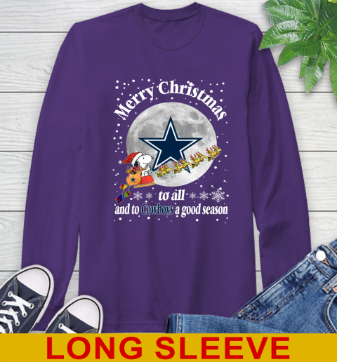 Dallas Cowboys Merry Christmas To All And To Cowboys A Good Season NFL Football Sports Long Sleeve T-Shirt 5