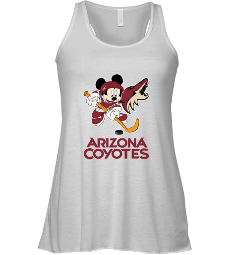 NHL Hockey Mickey Mouse Team Arizona Coyotes Racerback Tank