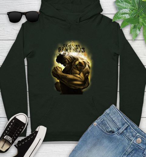 Carolina Panthers NFL Football Hulk Marvel Avengers Sports Youth Hoodie 14