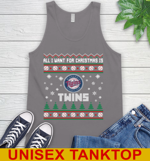 MLB All I Want For Christmas Is Minnesota Twins Baseball Sports 72