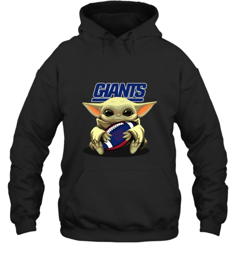 Baby Yoda Loves The New York Giants Star Wars NFL Hoodie