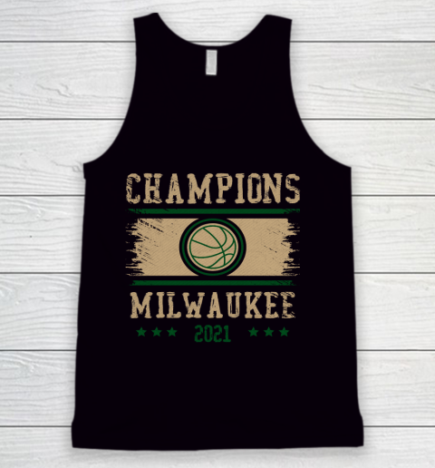 Milwaukee Bucks championship shirt  NBA championship Basketball 2021 Tank Top