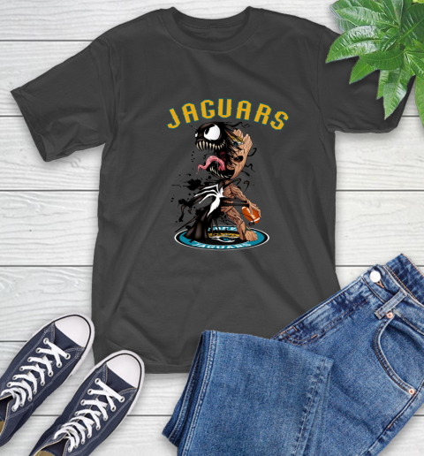 NFL Jacksonville Jaguars Football Venom Groot Guardians Of The Galaxy T-Shirt 2