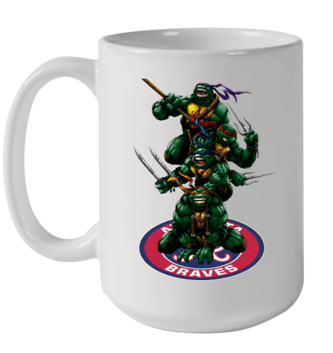 MLB Baseball Atlanta Braves Teenage Mutant Ninja Turtles Shirt Ceramic Mug 15oz