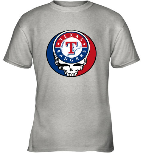 Texas Rangers The Grateful Dead Baseball MLB Mashup Youth T-Shirt 